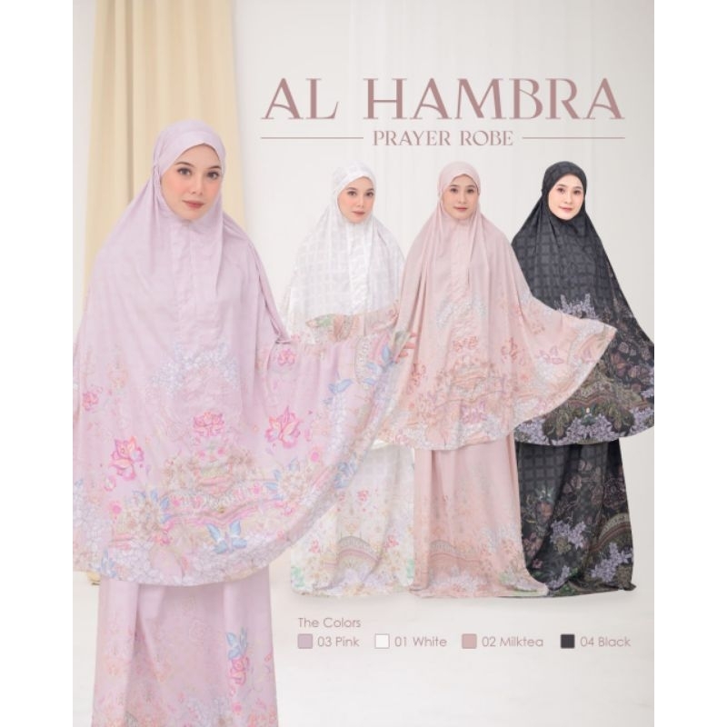 Al hambra Prayer Set Mukena Alhambra mukena Lidia Hadiwinoto Mukena Silk mukena cantik mukena 2in1