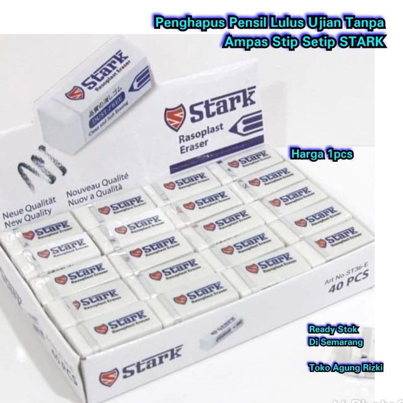 

Penghapus Pensil Lulus Ujian Tanpa Ampas Stip Setip STARK ST35-E ST36-E Putih White ST016-E Dust Free Exam Grade Eraser Semarang
