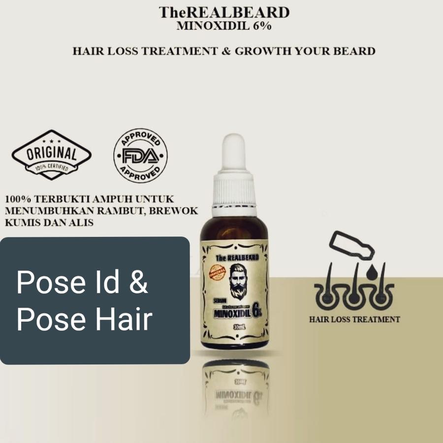 Minoxidil 6% PENUMBUH RAMBUT, BREWOK TANPA GEN ORIGINAL 100%