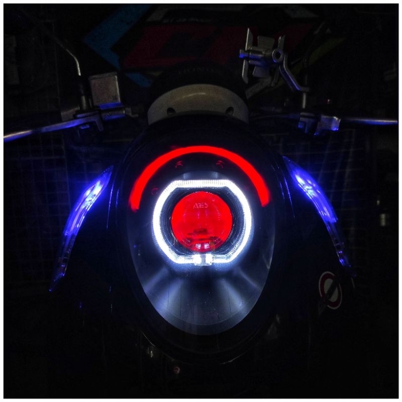 BILED HEADLAMP SET LAMPU DEPAN SET CUSTOM BILED AES EXPERIENCE HONDA SCOOPY