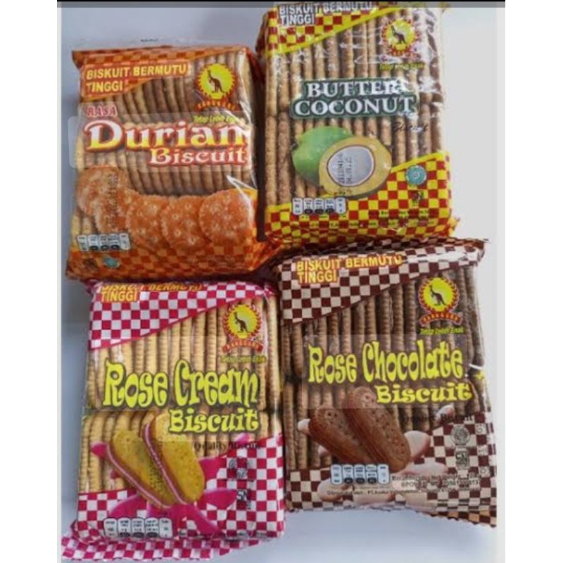 

Biskuit kanguru/kanguru biskuit cokelat, stroberi,durian dan kelapa