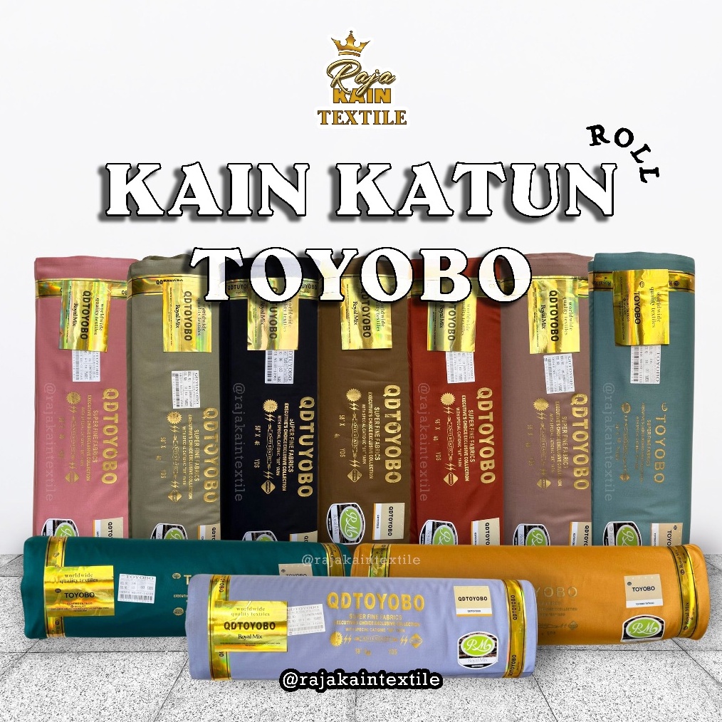 KODE M65D KAIN BAHAN KATUN TOYOBO ROLLAN ROYAL MIX RM ORIGINAL QUALITY IMPORT  KAIN COTTON JEPANG PO