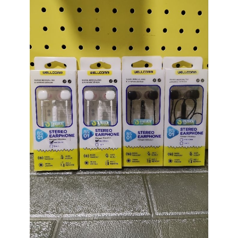 Earphone Stereo BS-01 Wellcomm