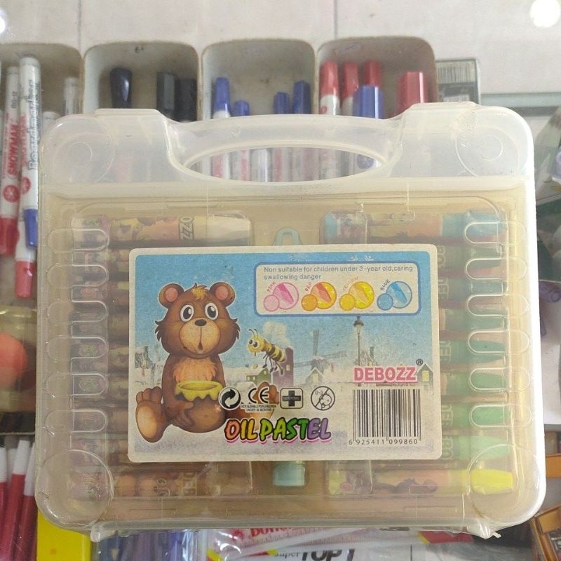 

OIL PASTEL CRAYON MERK DEBOZZ ISI 36 WARNA STOK LAMA SEGEL