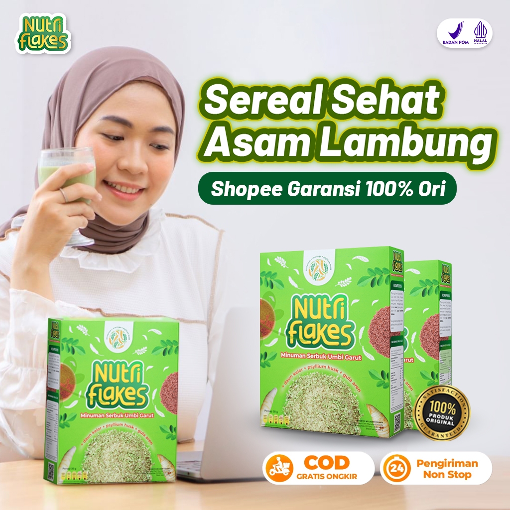 

Sereal Umbi Garut - Solusi Atasi Asam Lambung Maag Kronis Gerd Dan Makanan Diet 2 Box