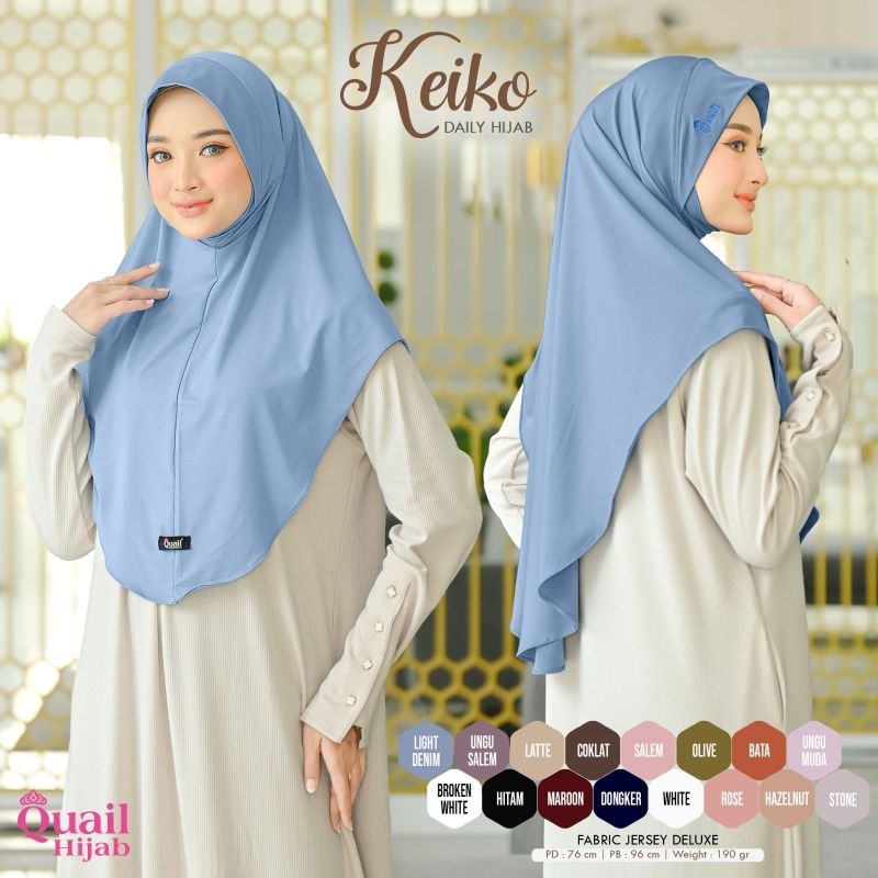 KEIKO DAILY HIJAB / HIJAB INSTAN DAGU / HIJAB DAGU KEKINIAN / HIJAB DAGU BEST SELLER / HIJAB DAGU QU