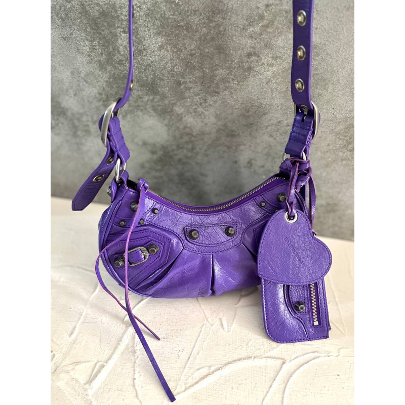 Ready  BALENCIAGA Le cagole XS shoulder bag  Purple