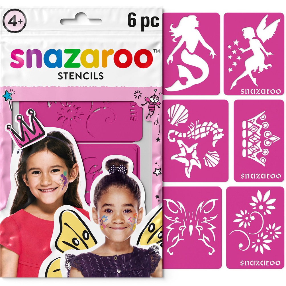 

KODE N26P Snazaroo Stencil Set 6 Face Body Paint