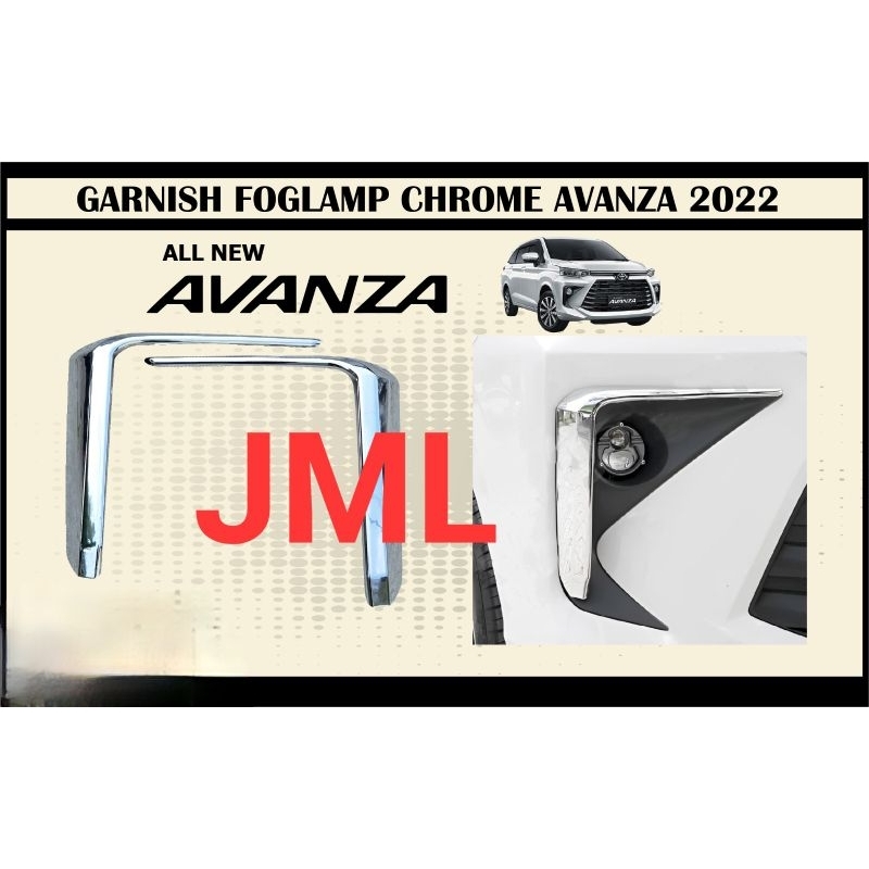 Cover list garnish foglamp chrome AVANZA 2022 - 2025.