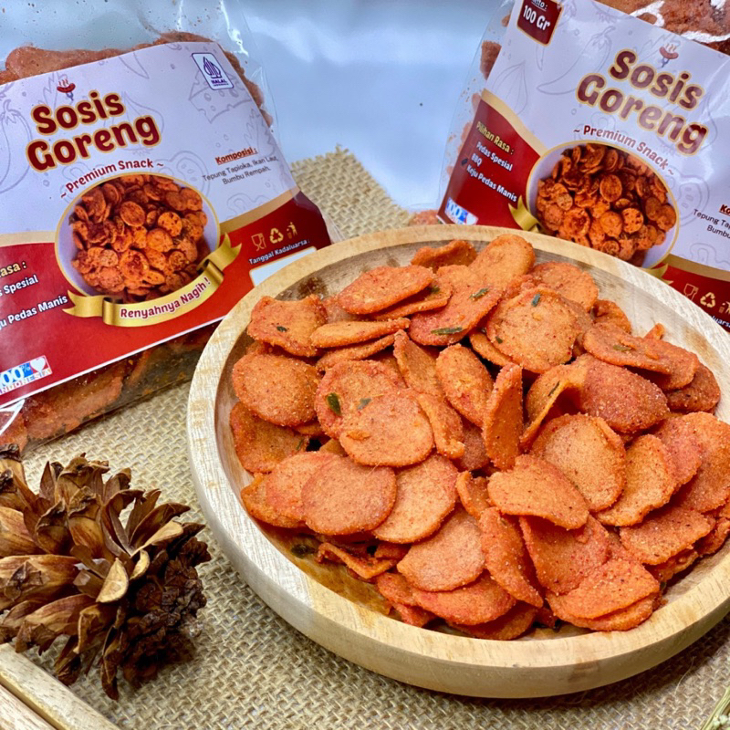 

KERIPIK SOSIS GORENG (SOSRENG) 100 GRAM