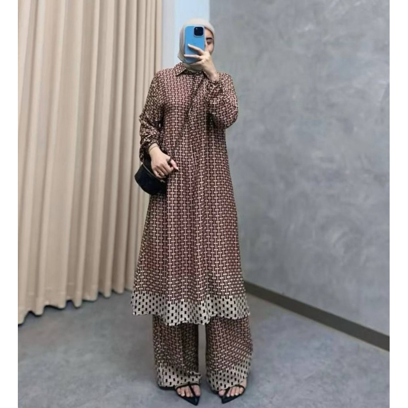 SETELAN TUNIK RAYON PREMIUM ONESET TUNIK