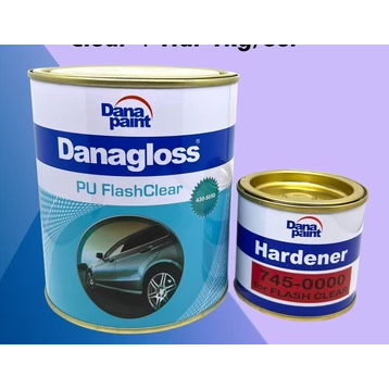 Clear Coat / Pernish Danagloss PU Flash Clear + Hdr 1kg/Danagloss Pu Uni Clear