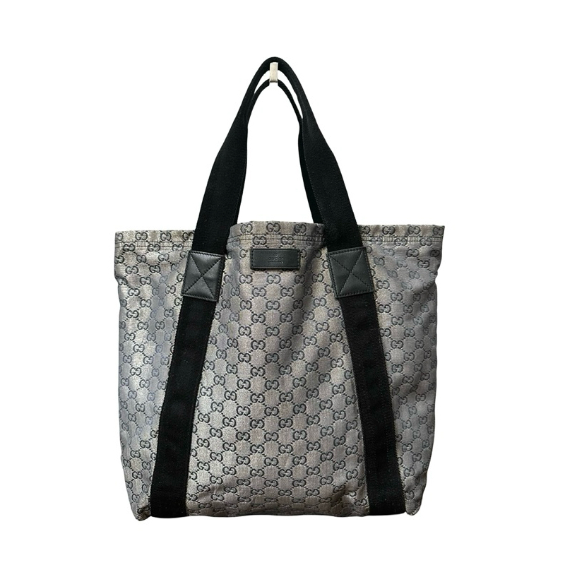 Gucci GG Tote Bag Metallic Silver ORIGINAL preloved