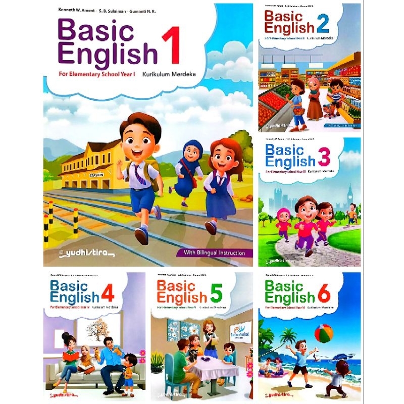 Basic English untuk SD kelas 1-6 KM Yudhistira