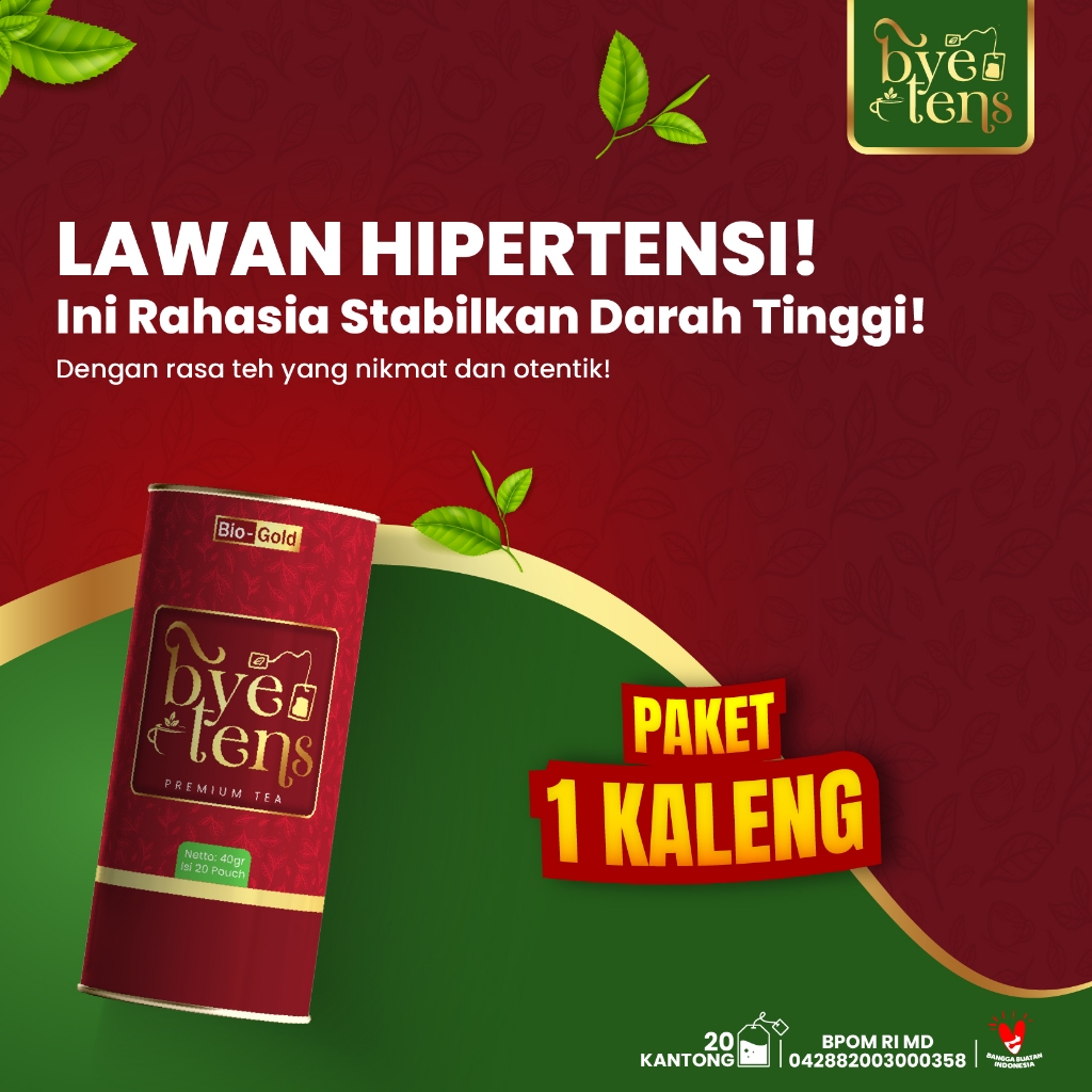 

Bye Tens Premium Tea Original Isi 20 Kantung Teh Obat Darah Tinggi dan Hipertensi Herbal Alami BPOM