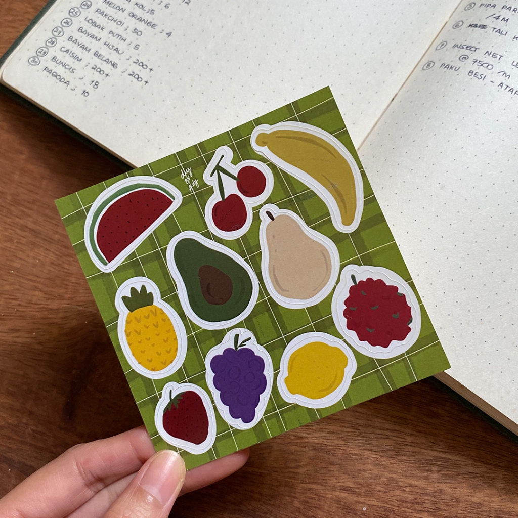 

DIYBYDYA | sticker cube fruittsss