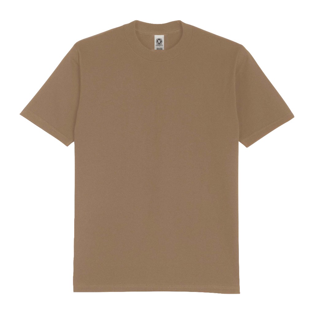 Sugema Clothing Kaos Polos Coklat Susu Lengan Pendek Premium Cotton Combed 24s