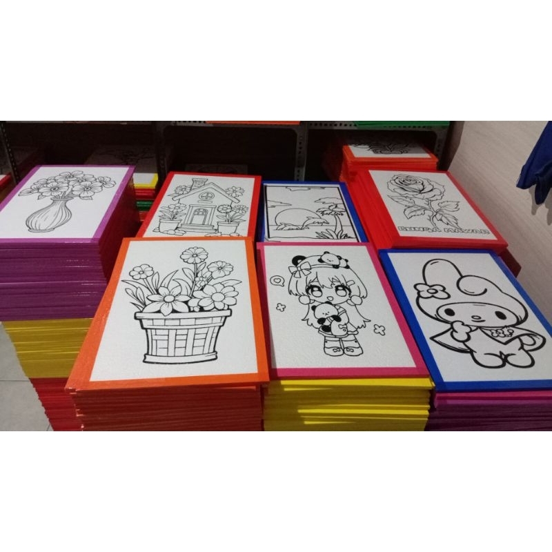 

( PAKET GROSIR 50pcs ) Styrofoam lukis jumbo list lakban 33x50x1cm