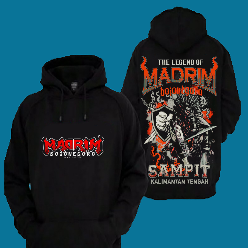 Sweater Hoodie Distro Madrim Bojonegoro The Legend Off Sampit PSHT 2005 Premium Terbaru