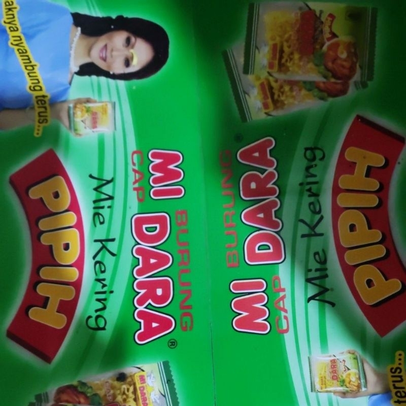 

mie cap burung dara pipih