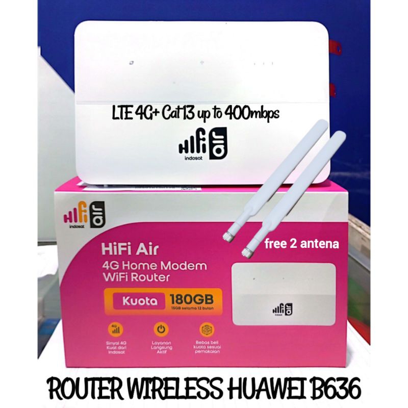 HKM 0127+ DAN HUAWEI B636 HIFI AIR LTE 4G+ UP TO 400mbps BONUS KUOTA DAN BERGARANSI RESMI