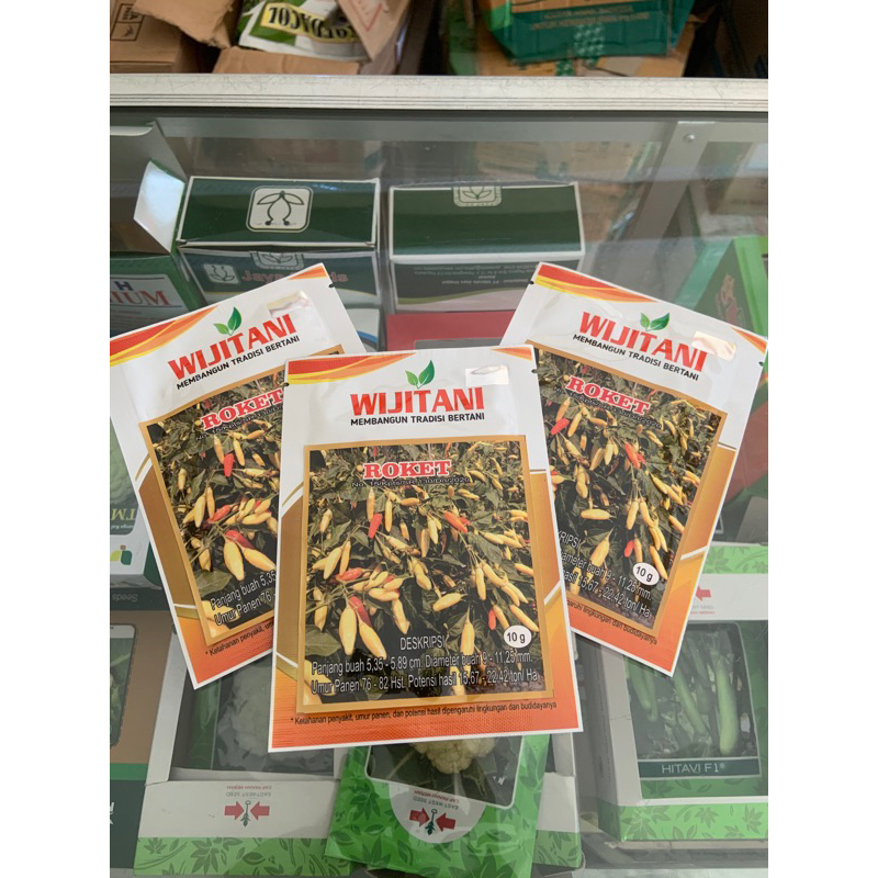 Benih cabe Roket 10gram ~ wijitani