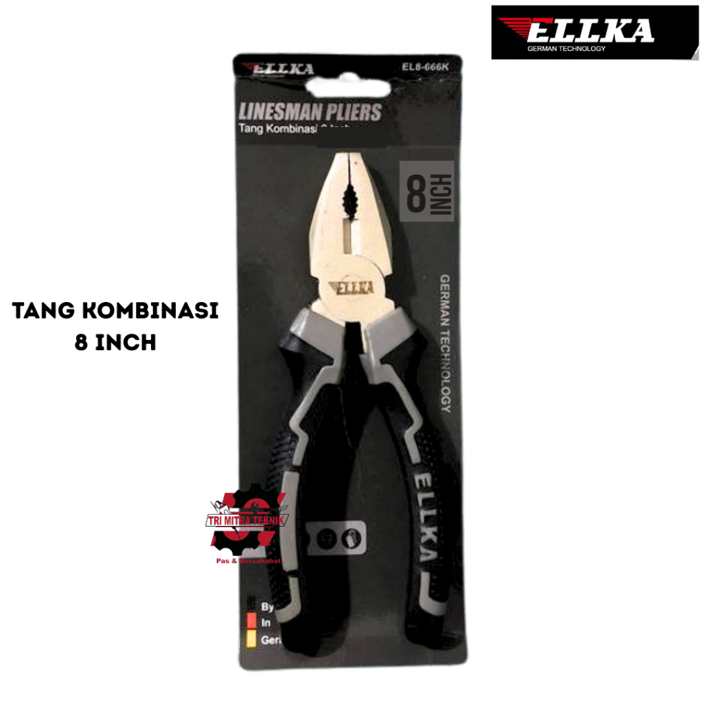 ELLKA Tang 8 inch Potong Kombinasi /Linesman pliers 8"