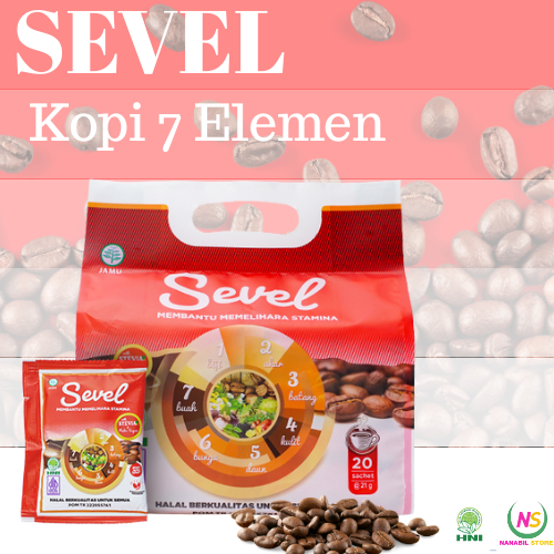 

Kopi Herbal HNI - Kopi Sevel 7 Elemen | Kopi HPAI isi 20 Sachet
