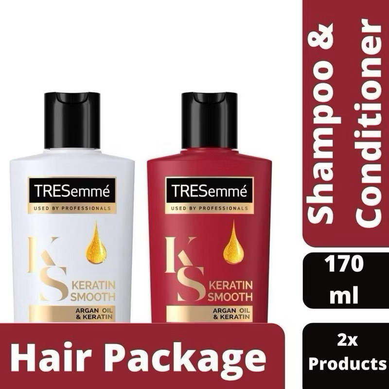 Tresemme Shampo &Conditioner 170ml | Keratin Smooth | Scalp Care