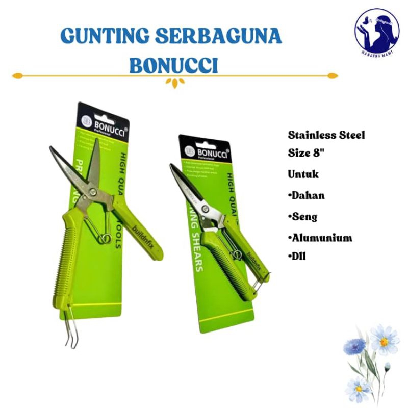 

Gunting Dahan / Gunting Serbaguna Stainless Bonucci 8 inch