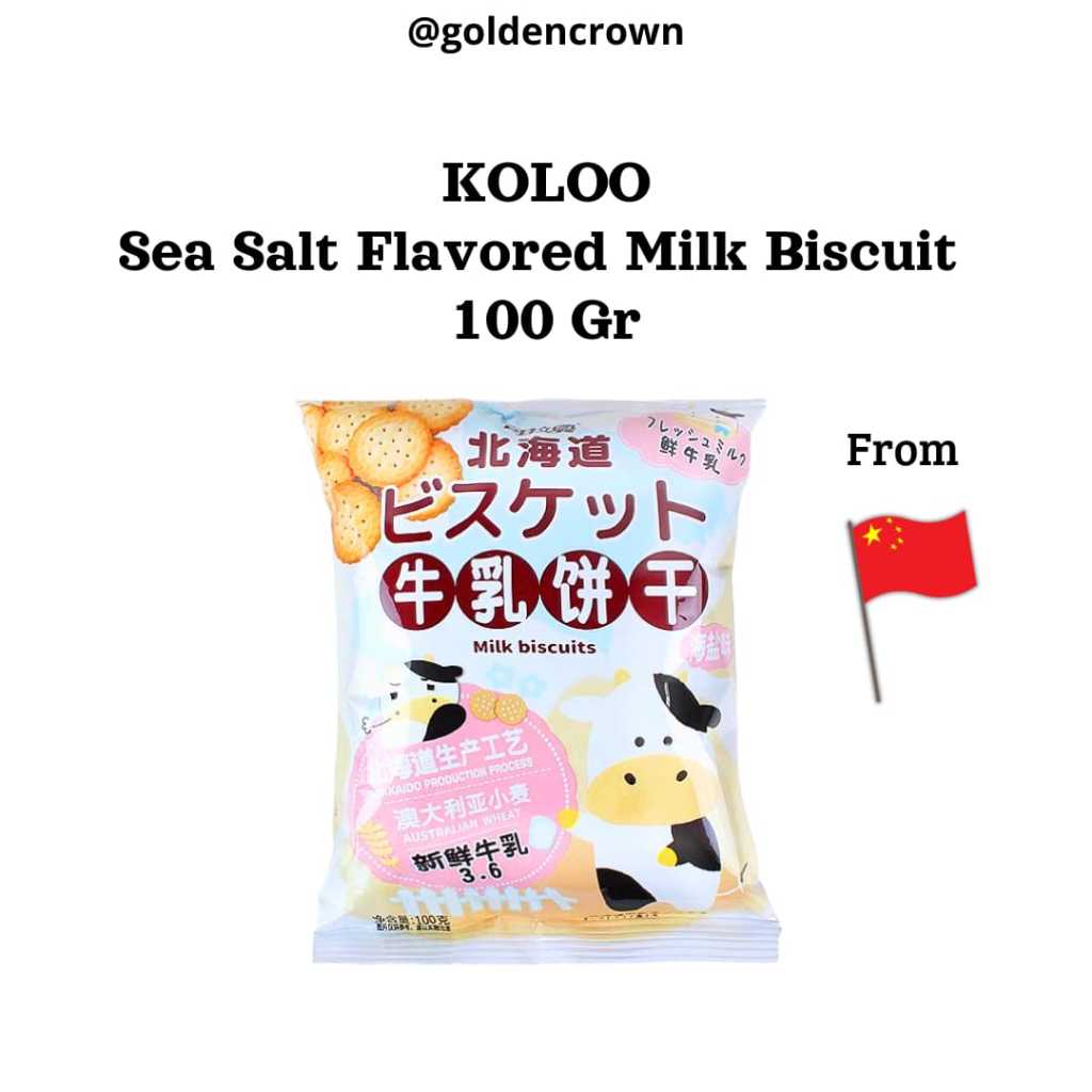 

KOLOO Sea salt Flavored Milk Biscuit / Biskuit Susu Rasa Garam laut 100g