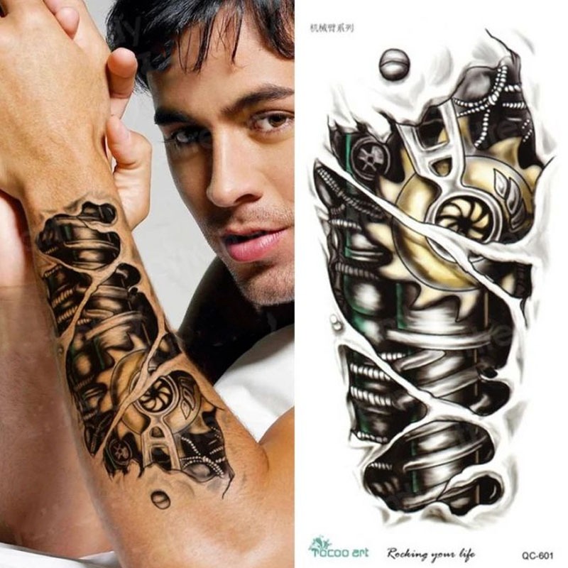 ZARIL Tato Temporer Tato Temporary QC-601 Mesin Kuning Anti Air TATO INSTAN TUBUH tahan 2-4 hari