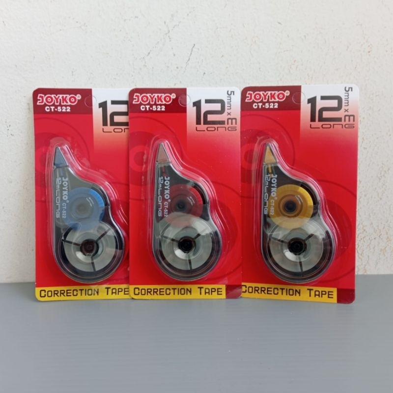 

TIPEX KERTAS/CORRECTION TAPE JOYKO CT -522 12M ( 1PCS )