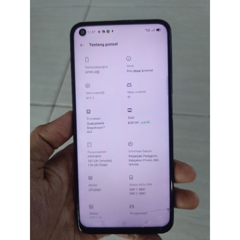 mesin oppo a52 6/128 unit