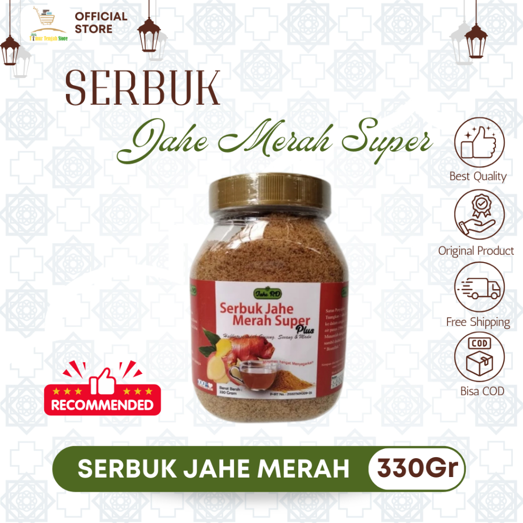 

Serbuk Jahe Merah dan Kunyit Putih Super Plus 330 gram