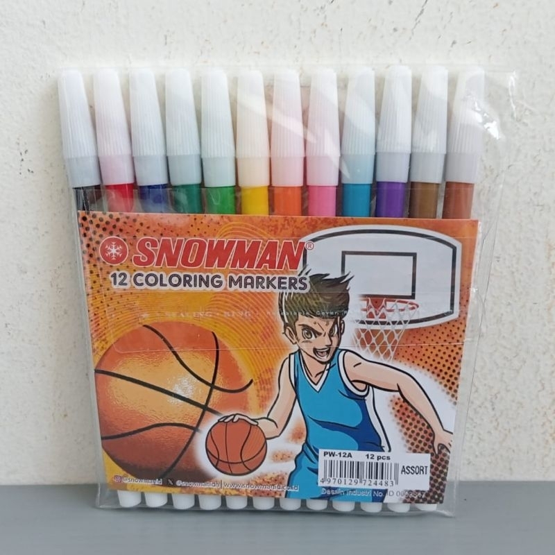 

SPIDOL SNOWMAN 12 WARNA
