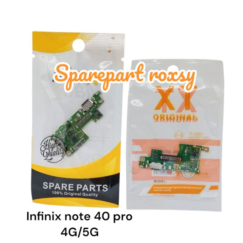 FLEXIBEL CHARGER INFINIX NOTE 40 PRO 4G / INFINIX NOTE 40 5G PRO PAPAN CAS FULLSET IC ORI