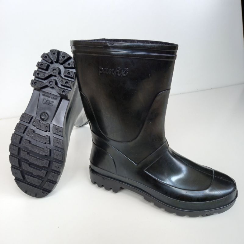 Sepatu Boots Karet Pendek Pria Sepatu Boots Anti Air Panfix