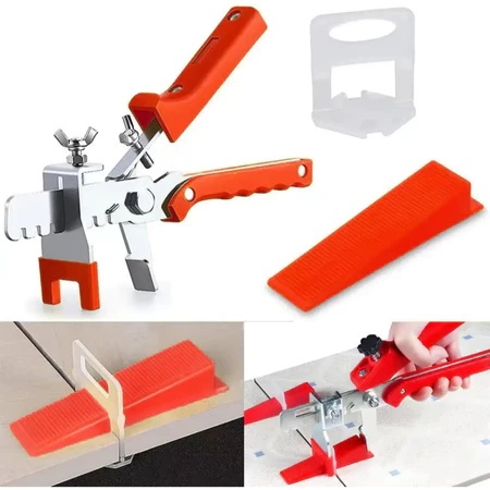 1/200Pcs Alat Perata Pasang Keramik Granit Lantai Dinding Tile Leveling System Ukuran