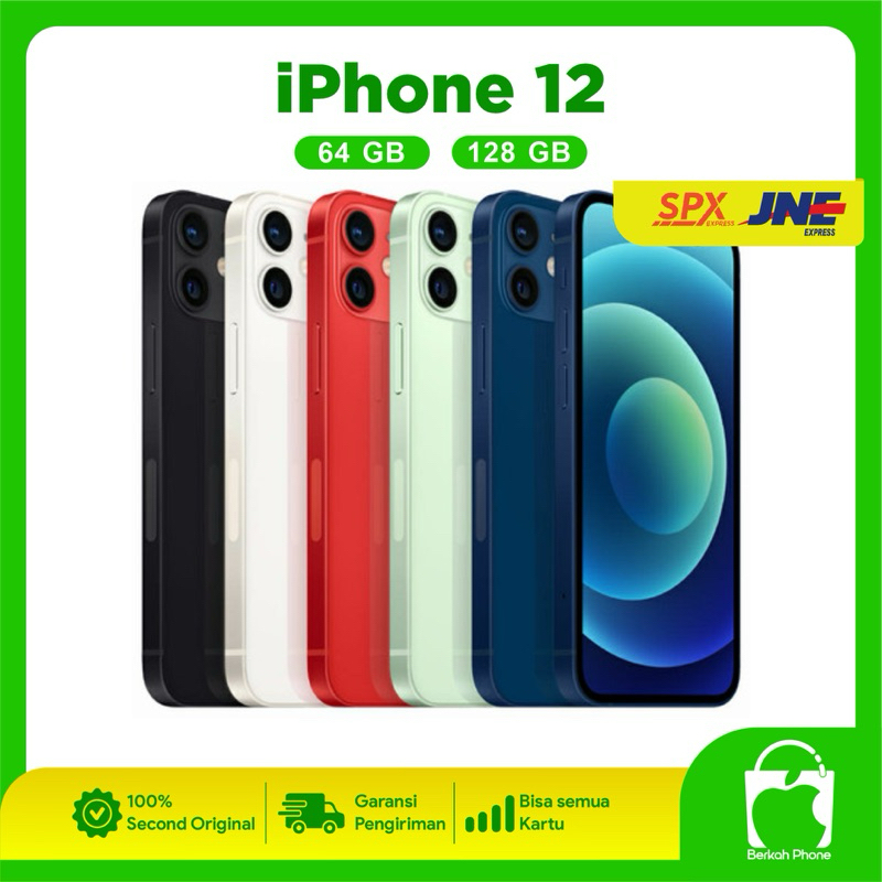 IPHONE 12 128GB 64GB 100% SECOND ORIGINAL EX INTER