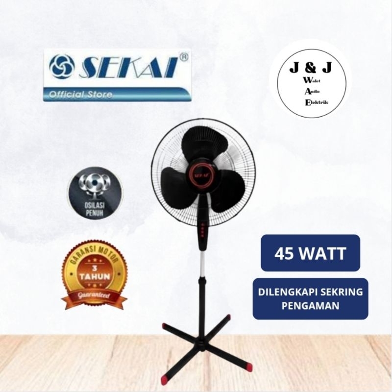 KIPAS ANGIN BERDIRI 16 INCH SEKAI SFN-1620 KIPAS ANGIN STAND FAN SEKAI