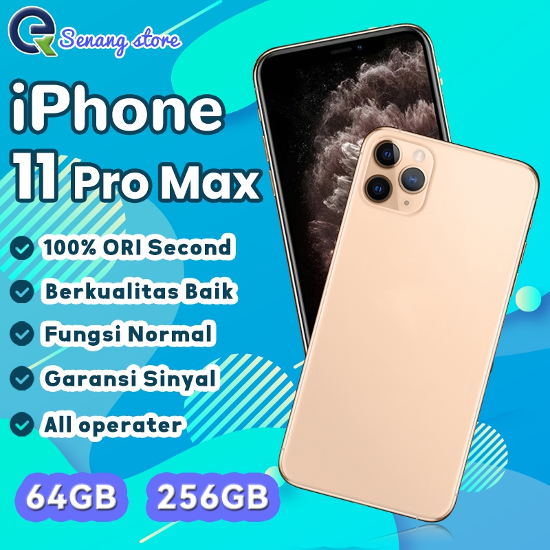 iPhone 11 Pro Max 64G 256G Second Fulset seken 100%ORI iCloud aman Kondisi Perfect Unlocked IP 11pro