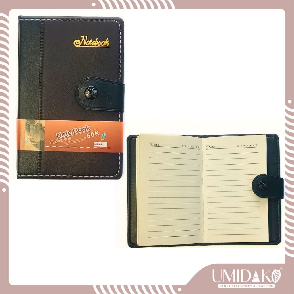 

[UMIDAKO] BUKU AGENDA NOTEBOOK / BUKU AGENDA SAKU / AGENDA KANCING