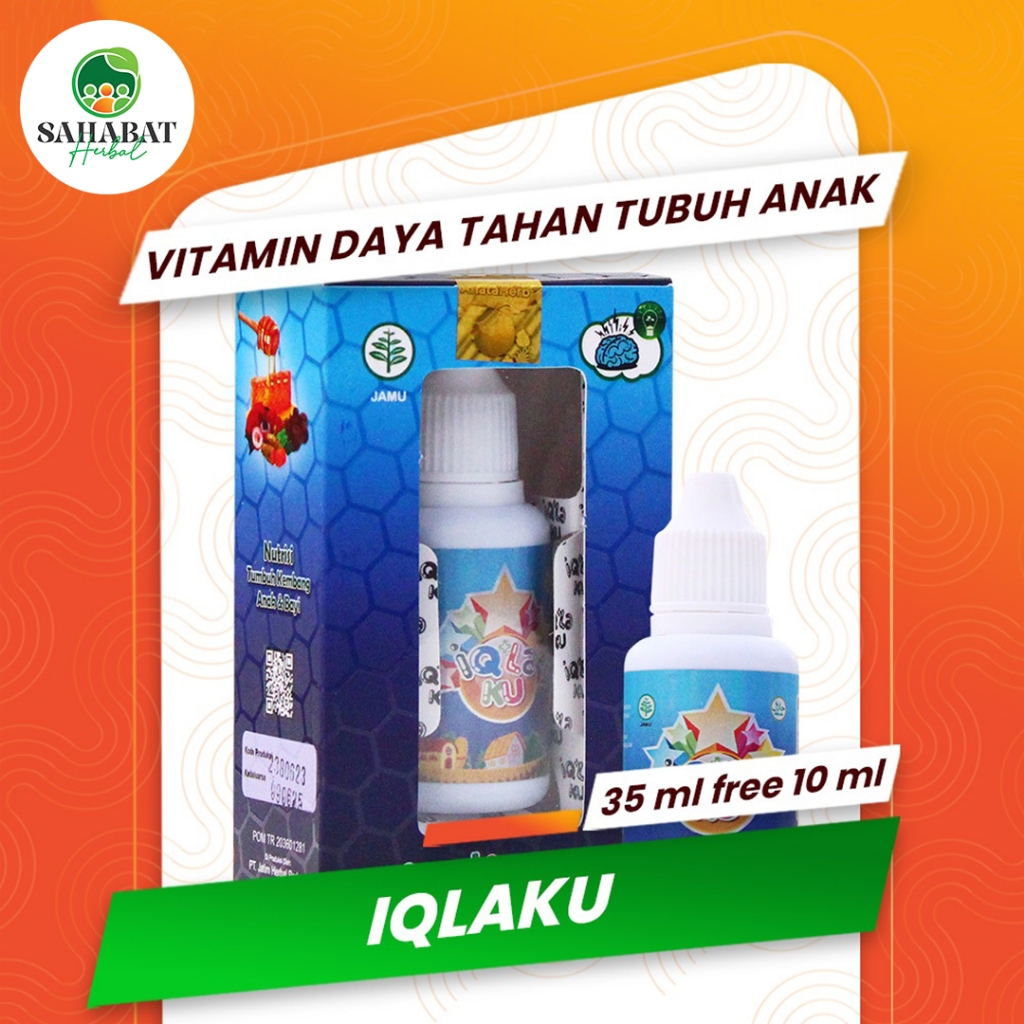 VITAMIN ANAK DAYA TAHAN TUBUH DAN OTAK CERDAS IQLAKU Penambah Berat Badan Anak Nafsu Makan Lahap