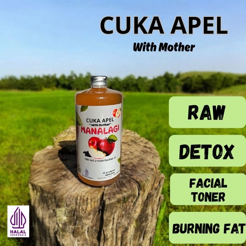 

Cuka Apel Premium With Mother 500ml - isi bersih 500ml