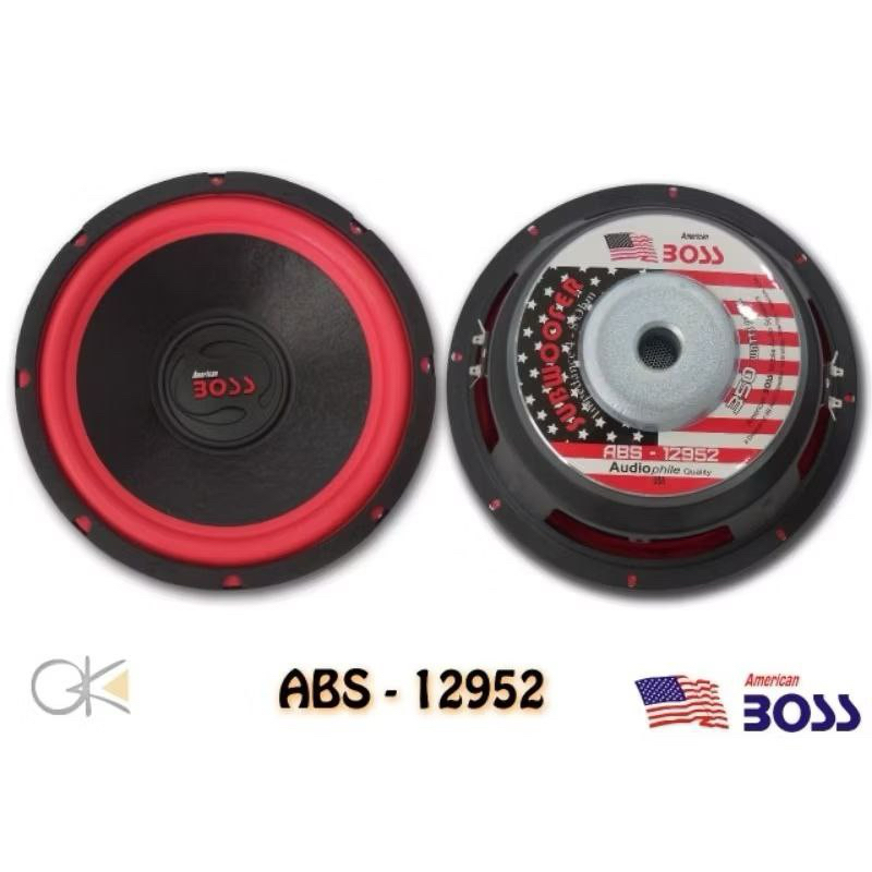 SUBWOOFER AMERICAN BOSS 12” ABS 12952 MERAH