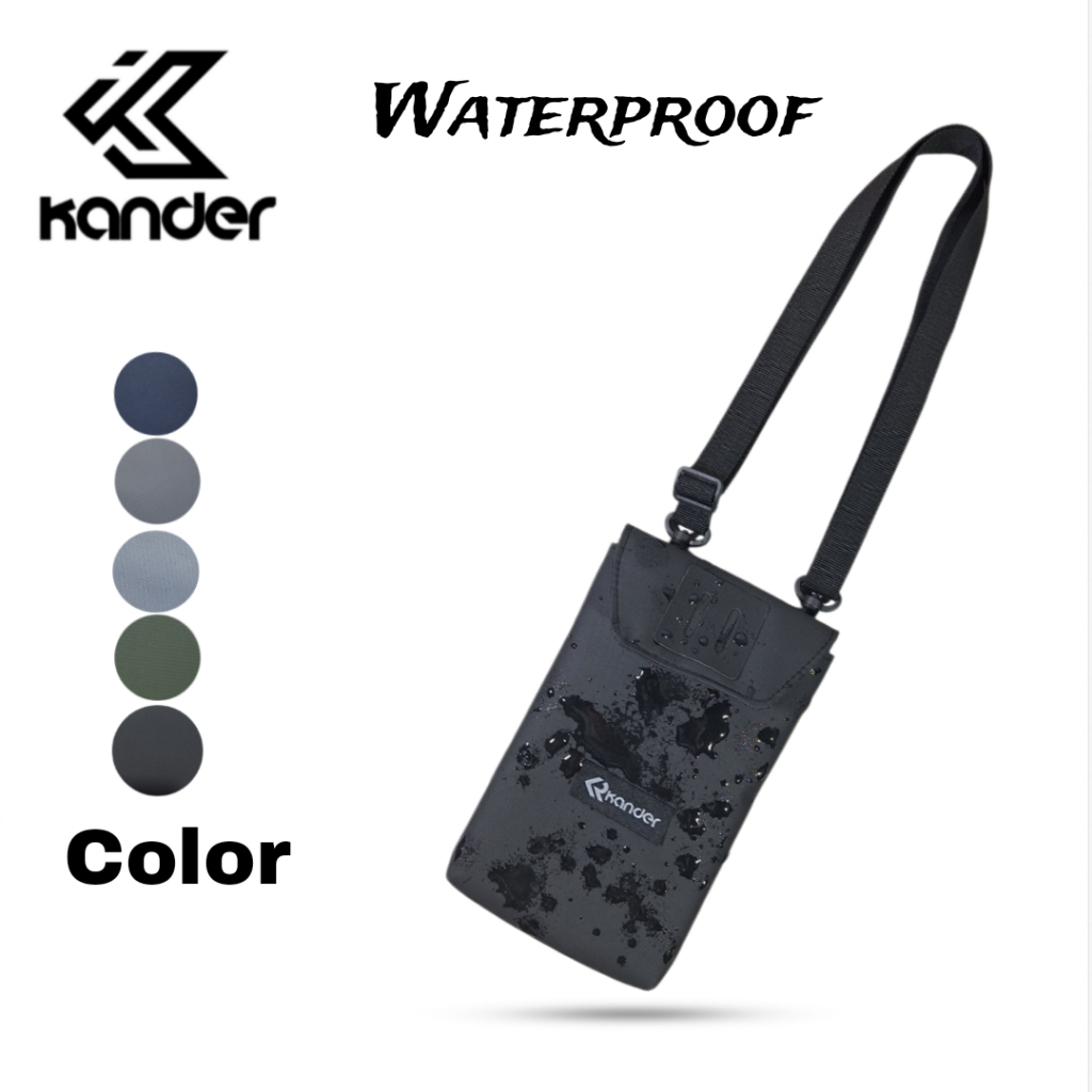Tas Hp Kartu Uang  Dompet Hp Tas Leher Pria/Wanita  Waterproof Anti Air Terlaris Kander