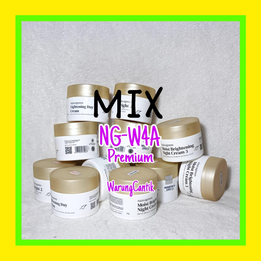 Krim Malam Naavagreen NG W4A PREMIUM MIX Whitening Night Cream W4A by dr Fredi Setyawan Original Ski