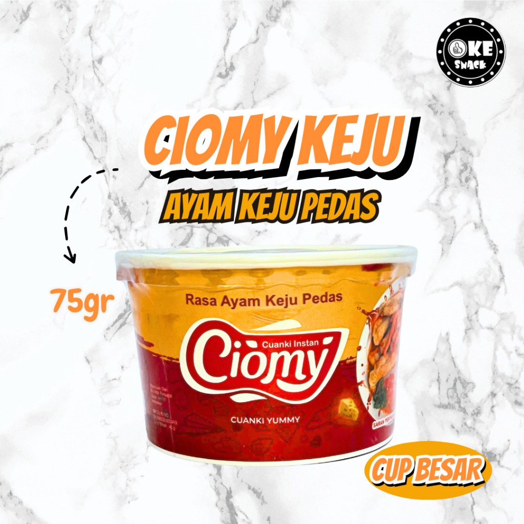 

Ciomy Cuanki Ayam Keju Pedas Cuangki Ciomy Cup Besar Halal Non MSG