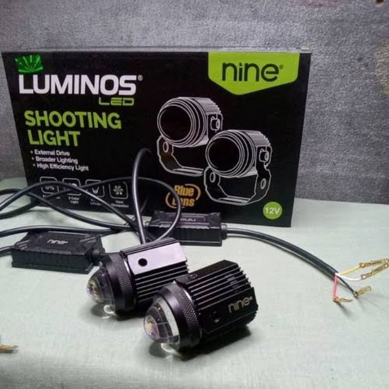 Lampu led sorot d2 laser luminos 2 pcs ples lipas original